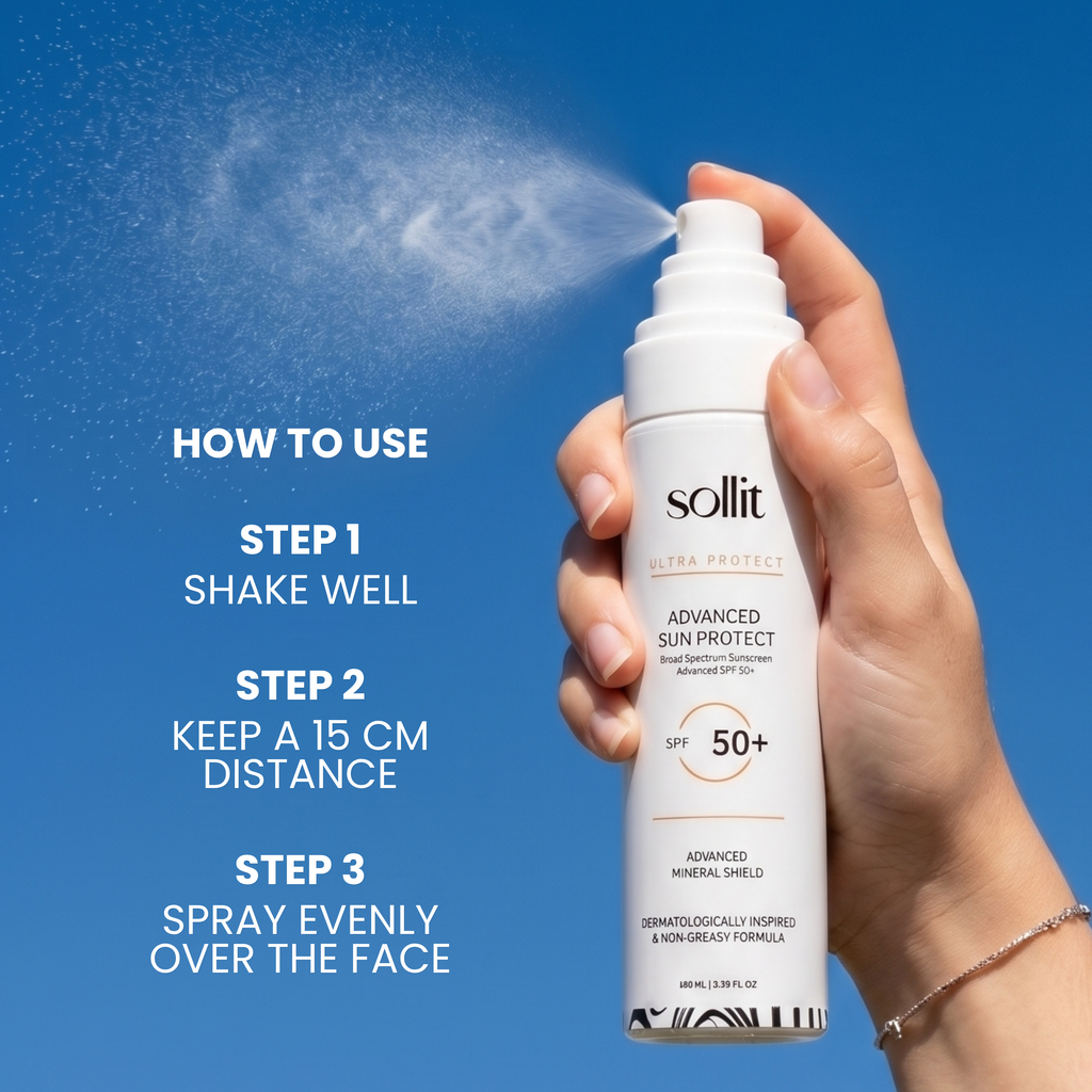 Sollit Ultra Protect Advanced Sun Protect Spray SPF 50+ | Broad Spectrum UVA/UVB Protection | Non-Greasy Sunscreen Spray | 100ml