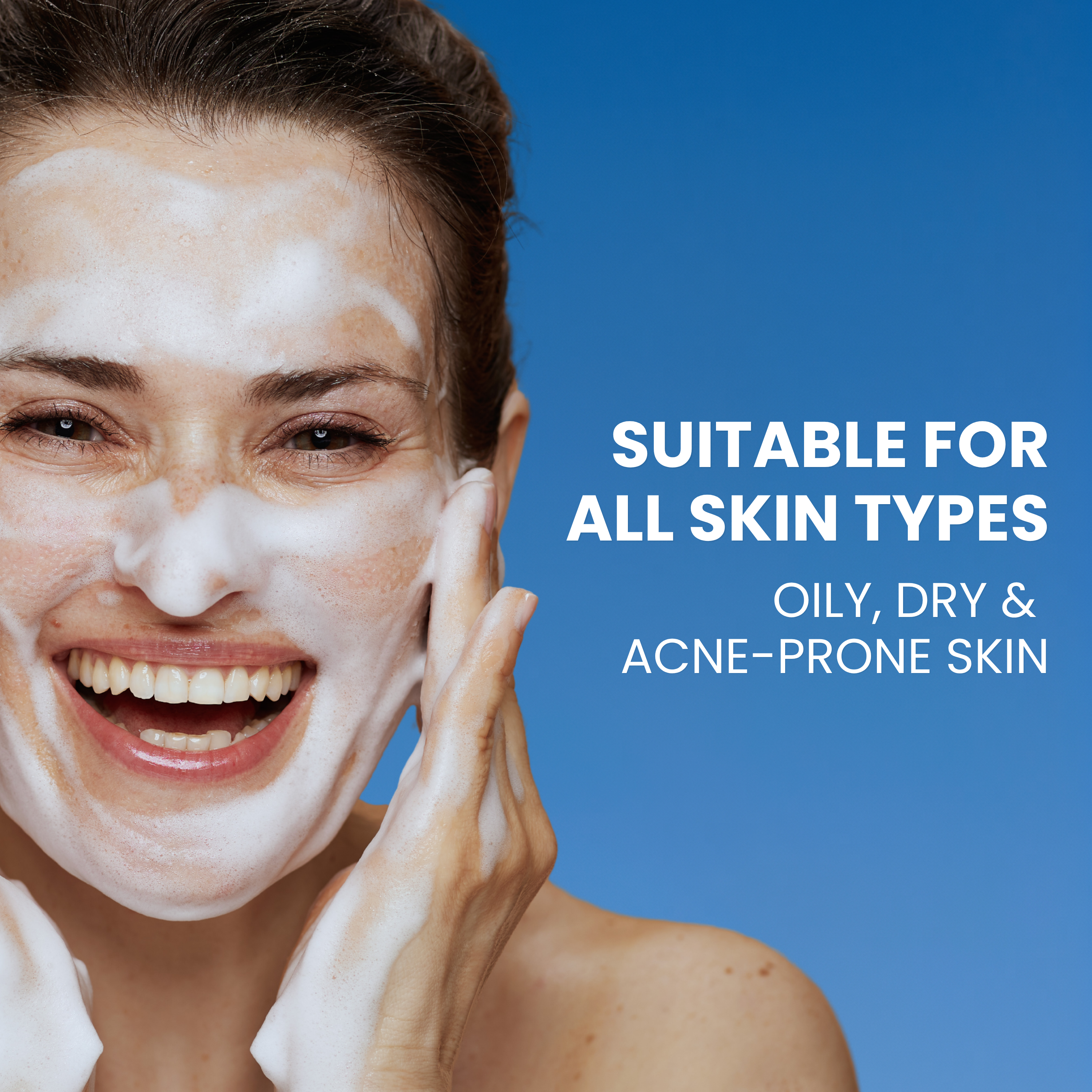 Sollit Hydra Silk Face Wash with Rice Water & Indian Ginseng | Niacinamide + Polyglutamic Acid Face Cleanser | Hydrating & Brightening Face Wash | 100ml
